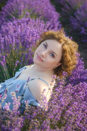 Фотосессия на лавандовом поле